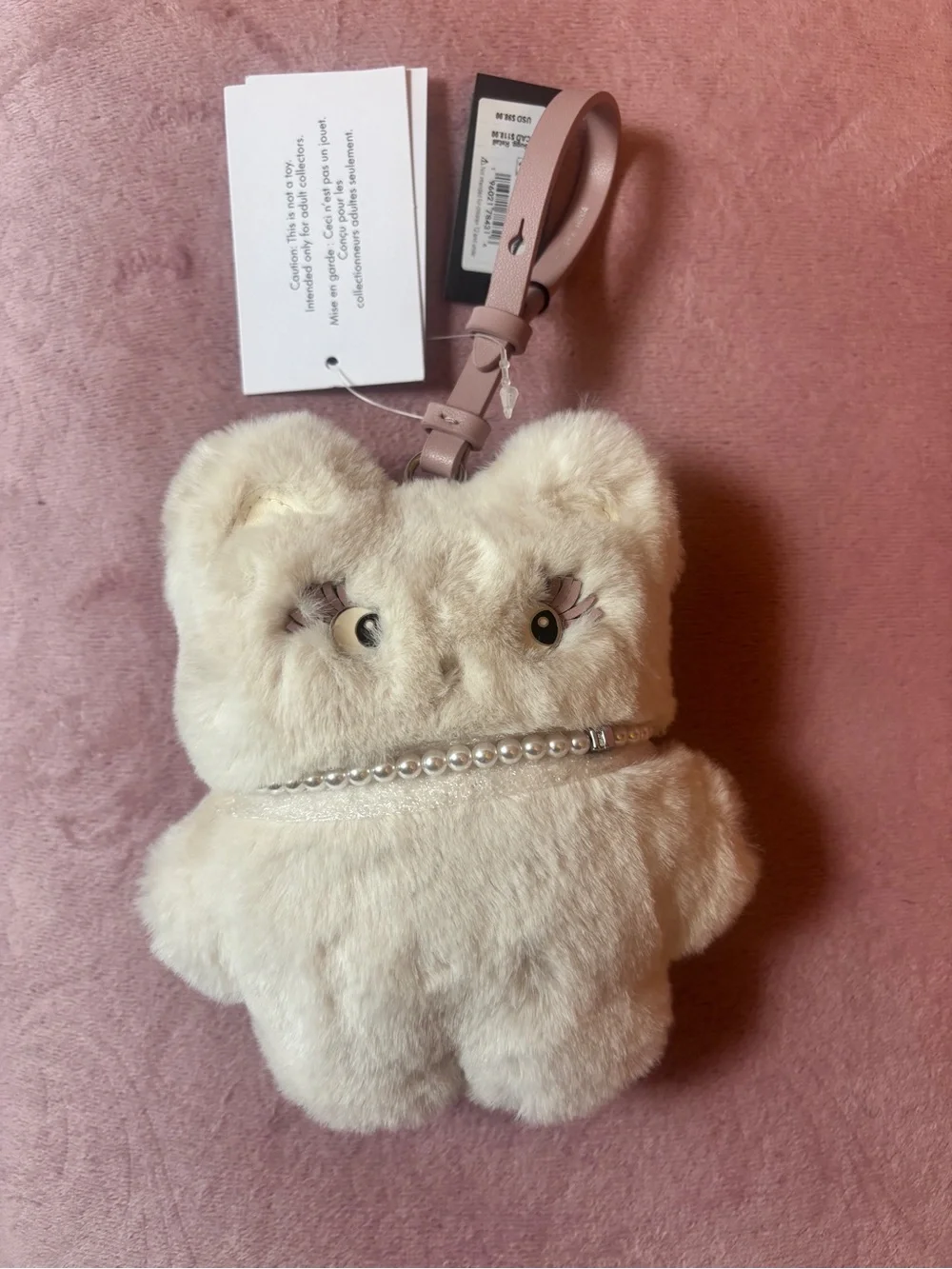 KATE SPADE Monsters Clover Cat Bag Charm NWT KP545